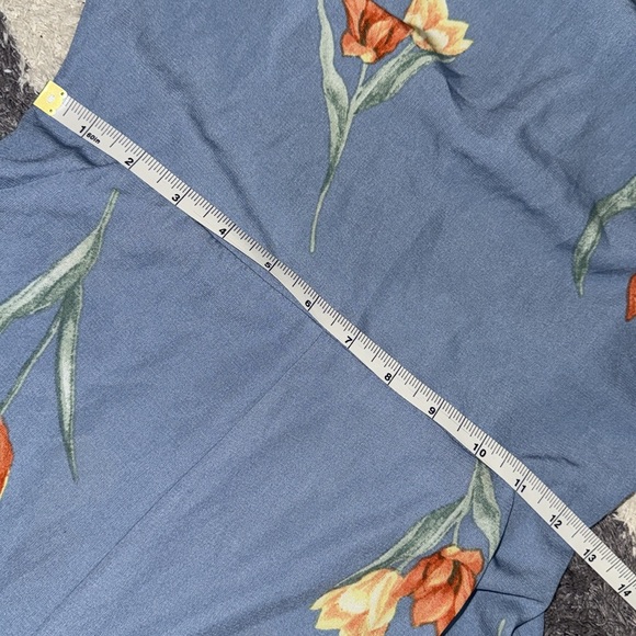 Lush Floral Blue jumpsuit size xs - Picture 8 of 12